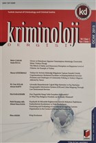 Kriminoloji Dergisi Yl: 5 Say: 1 - Ocak 2013 Adalet Yaynevi