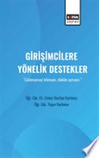 Giriimcilere Ynelik Destekler Eitim Yaynevi - Ders Kitaplar