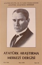 Atatrk Aratrma Merkezi Derisi Cilt 8 Mart 1992 Say 23 Atatrk Aratrma Merkezi
