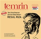Temrin Aylk Dnce ve Edebiyat Dergisi Say: 109 Kasm 2020 Temrin Dergisi