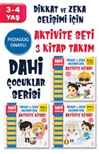 Dahi ocuklar Serisi Aktivite Seti 3 4 Ya 3 Kitap Takm Arunas Yaynclk