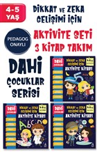 Dahi ocuklar Serisi Aktivite Seti 4-5 Ya 3 Kitap Takm Arunas Yaynclk