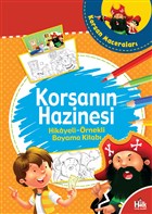Korsann Hazinesi - Hikayeli rnekli Boyama Kitab Halk Kitabevi - Hobi