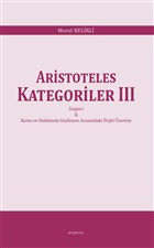 Aristoteles  Kategoriler 3 Aratrma Yaynlar