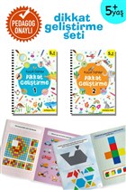 Dahiler Dikkat Gelitirme Seti (2 Kitap Takm) 5+ Ya (Pedagog Onayl) ndigo ocuk