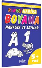 Renkli Harika Boyama Harfler ve Saylar  5+ Ya Pinokyo Yaynlar
