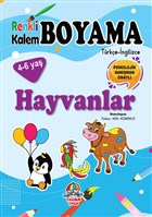 Renkli Kalem Boyama / Hayvanlar Yamur ocuk