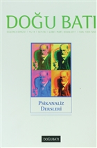 Dou Bat Dnce Dergisi Say: 56 Psikanaliz Dersleri Dou Bat Dergileri