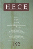 Hece Aylk Edebiyat Dergisi Say: 192 Hece Dergisi