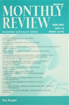 Monthly Review Bamsz Sosyalist Dergi Say: 16 / Ekim 2007 Monthly Review Dergisi