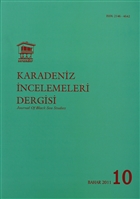 Uluslararas Karadeniz ncelemeleri Dergisi / nternational Journal Of Black Sea Studies Say: 10 Serander Yaynlar