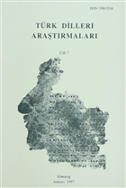 Trk Dilleri Aratrmalar Yll 1997 Cilt: 7 Simurg Yaynlar