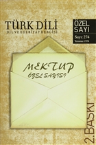 Trk Dili Say 274: Mektup zel Says Trk Dil Kurumu Yaynlar