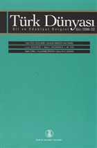 Trk Dnyas Dil ve Edebiyat Dergisi Say: 22 Trk Dil Kurumu Yaynlar