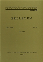 Belleten Say: 105 Cilt: 26 Trk Tarih Kurumu Yaynlar