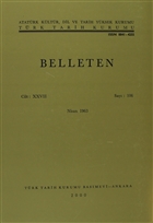 Belleten Say: 106 Cilt: 27 Trk Tarih Kurumu Yaynlar