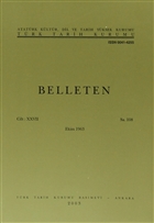 Belleten Say: 108 Cilt: 27 Trk Tarih Kurumu Yaynlar