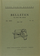 Belleten Say: 124 Cilt: 31 Trk Tarih Kurumu Yaynlar