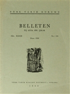 Belleten Say: 126 Cilt: 32 Trk Tarih Kurumu Yaynlar