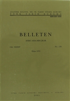 Belleten Say: 136 Cilt: 34 Trk Tarih Kurumu Yaynlar