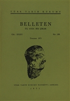 Belleten Say: 139  Cilt: 35 Trk Tarih Kurumu Yaynlar