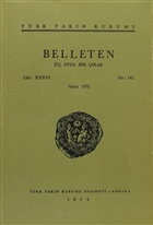 Belleten Say: 142 Cilt: 36 Trk Tarih Kurumu Yaynlar
