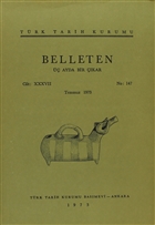 Belleten Say: 147 Cilt: 37 Trk Tarih Kurumu Yaynlar