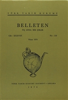 Belleten Say: 150 Cilt: 38 Trk Tarih Kurumu Yaynlar
