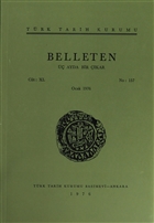 Belleten Say: 157 Cilt: 40 Trk Tarih Kurumu Yaynlar