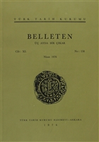 Belleten Say: 158 Cilt: 40 Trk Tarih Kurumu Yaynlar