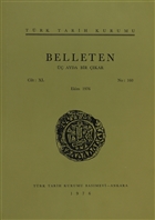 Belleten Say: 160 Cilt: 40 Trk Tarih Kurumu Yaynlar