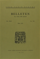Belleten Say: 168 Cilt: 42 Trk Tarih Kurumu Yaynlar