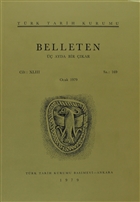Belleten Say: 169 Cilt: 43 Trk Tarih Kurumu Yaynlar