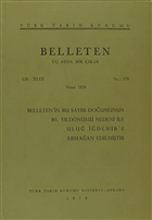 Belleten Say: 170 Cilt: 43 Trk Tarih Kurumu Yaynlar