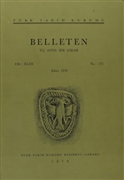 Belleten Say: 172 Cilt: 43 Trk Tarih Kurumu Yaynlar