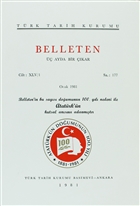 Belleten Say: 177 Cilt: 45/1 Trk Tarih Kurumu Yaynlar