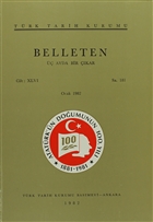 Belleten Say: 181 Cilt: 46 Trk Tarih Kurumu Yaynlar