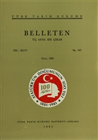 Belleten Say: 182 Cilt: 46 Trk Tarih Kurumu Yaynlar
