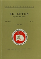 Belleten Say: 184 Cilt: 46 Trk Tarih Kurumu Yaynlar