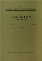 Belleten Say: 186 Cilt: 47 Trk Tarih Kurumu Yaynlar