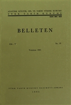 Belleten Say: 19 Cilt: 5 Trk Tarih Kurumu Yaynlar