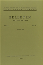 Belleten Say: 197 Cilt: 50 Trk Tarih Kurumu Yaynlar