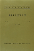 Belleten Say: 2 Cilt: 1 Trk Tarih Kurumu Yaynlar
