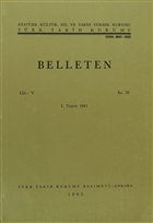 Belleten Say: 20 Cilt: 5 Trk Tarih Kurumu Yaynlar