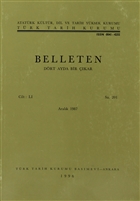 Belleten Say: 201 Cilt: 51 Trk Tarih Kurumu Yaynlar