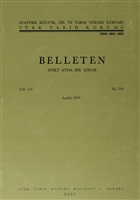 Belleten Say: 214 Cilt: 55 Trk Tarih Kurumu Yaynlar