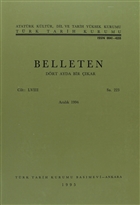 Belleten Say: 223 Cilt: 58 Trk Tarih Kurumu Yaynlar