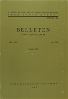 Belleten Say: 229 Cilt: 60 Trk Tarih Kurumu Yaynlar