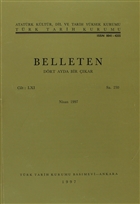 Belleten Say: 230 Cilt: 61 Trk Tarih Kurumu Yaynlar