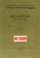 Belleten Say: 237 Cilt: 63 Trk Tarih Kurumu Yaynlar